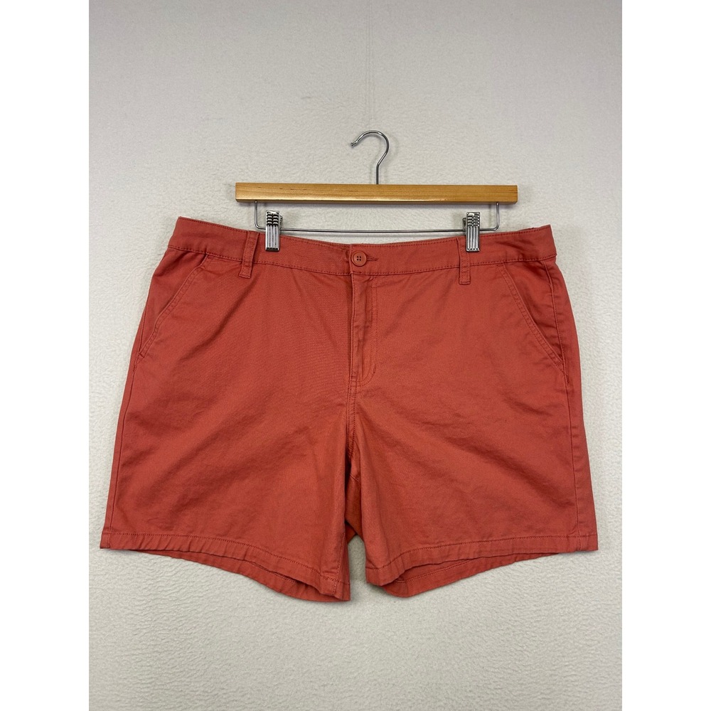 Casual Classic St. John's Bay Women 16 Orange Chino Shorts Outdoors Vacation